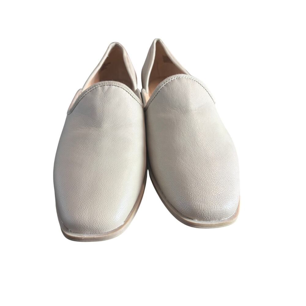 Chelsea and Violet Beige Slip On Loafers Flats Size 10 Minimalist Faux Leather - Picture 5 of 7